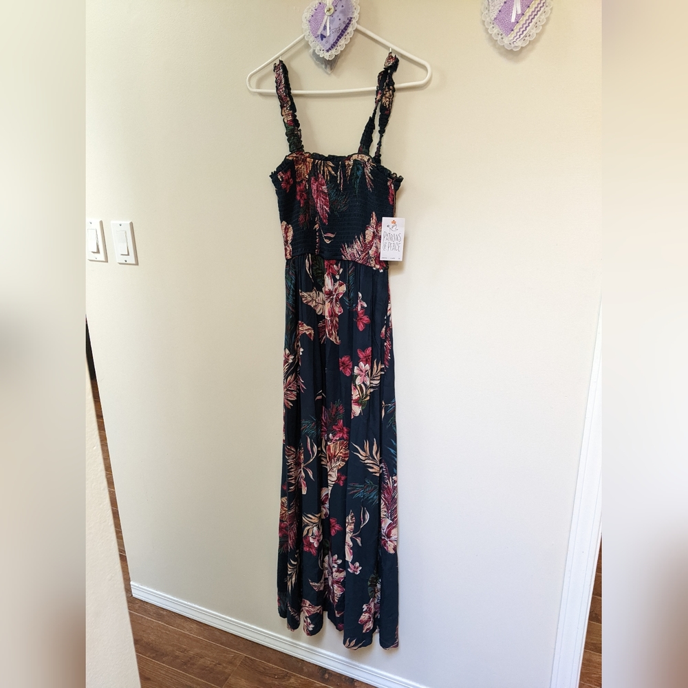 Patrons of Peace smocked maxi dress
